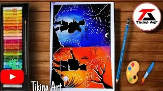 Stop child labour start education drawing tutorial oil pastels colour 👍👍👍👍