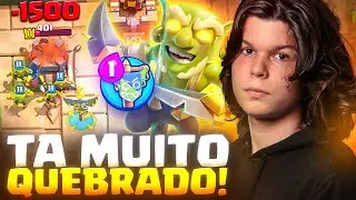 JOGUEI COM OS NOVOS GOBLINS HEROICOS NO CLASH ROYALE (MELHOR CARTA DO JOGO)