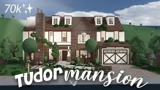 Floral Tudor Mansion | Bloxburg speed build no advanced placing