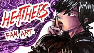 HEATHERS Fan Art - Mixed Media Illustration