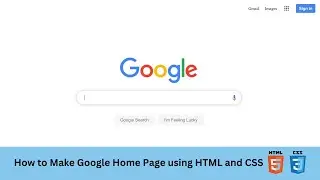 How To Design Google Search Page Website Using HTML & CSS | Google Search Bar with CSS | Web Design