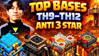 BEST BASES TH9&ndash;TH12 🔥 Anti 3 Star | Trophy + War | Clash of Clans 2026