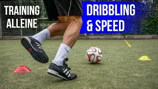 Schnelligkeit und Dribbling - Trainingsprogramm alleine - Tag 2