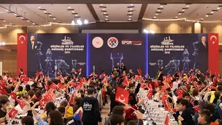 T&uuml;rkiye K&uuml;&ccedil;&uuml;kler ve Yıldızlar Satran&ccedil; Şampiyonası&rsquo;nda 2884 sporcu şampiyona coşkusuna ortak oldu.
