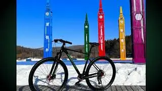 GORTAT 21 Inch Frame Aluminum Alloy Mountain Bike 10-Speed Bicycle Double