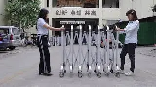 Accordion Barrier for temporary use and crowd control