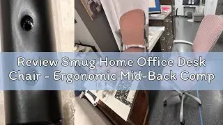 Review Smug Home Office Desk Chair - Ergonomic Mid-Back Computer Task Chair with Comfy Lumbar Suppor