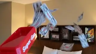 Cash Cannon Super Gun and Toy Homz Play Money - Making It Rain $100 Bills