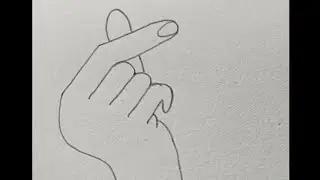 How to draw a hand in easy way? #drawing #hand #shortvideo 
