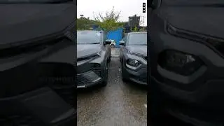 Tata Nexon vs Tata Punch looks | both in Daytona Grey