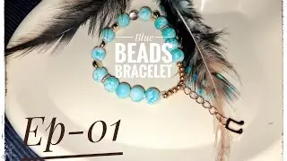 Blue Beads Bracelet with Music Note Charm🎵✨️ | Ep-01 | Best Bracelet for Music Lovers |Sharvya.ae