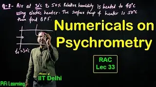 RAC LEC 33 Numerical on Psychrometry|ESE| GATE| SSC-JE| PSUs| University Exams|iPATE|All exams