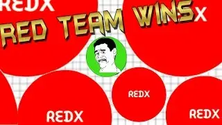 RED TEAM DESTROYS THE SERVER [Agar.io Team mode Gameplay]