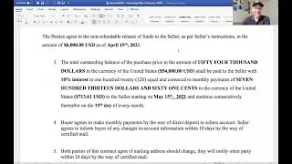 Financing a property in Belize - What happens if a buyer defaults