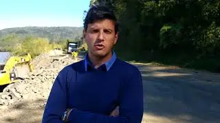 Curva da Ressaca na PR 446 recebe obras para recompor estrada