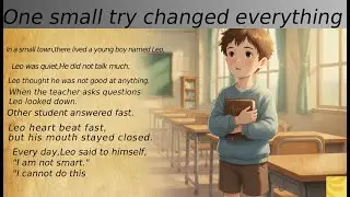 Improve your English through Story Level 1| Leo and His First Try A Boy Who Learned to Believe&rdquo;