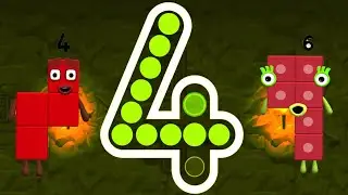 Numberblocks Learning Academy #227 - Numberblocks 4 1 9 7 5 - Numberblocks Magic Run - Numberblocks