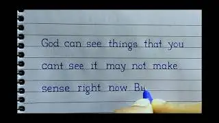 Beautiful hand writing practice.Only 2 minutes handwriting practice.