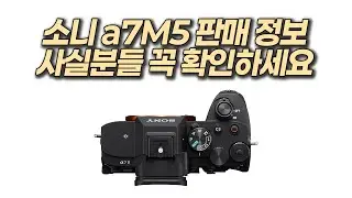 소니 a7M5 판매 정보!
