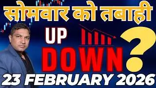 nifty prediction for tomorrow 23-02-2026 market prediction tomorrow share market sensex banknifty