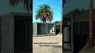 One-bedroom, one-bath container home with a full kitchen and living space #RedBoxContainers