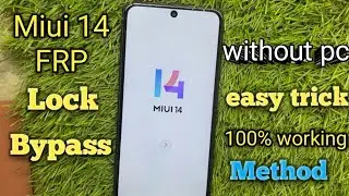 All Miui #frp lock Bypass without pc android 11 12 13 supported New Method