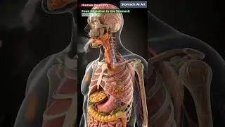 3d animation of stomach#Acidity in stomach#anatomy #3danimation #digestiveprocess #viralvideo