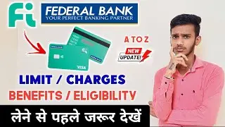 Federal Bank Visa Platinum Debit Card Limit Charges Benifits । Fi Money Debit Card Charges 2024