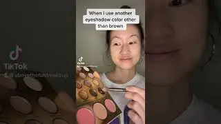 Anytime I use an #eyeshadow #colors other than #gold #brown #neutral #warmtones @toofaced #unique