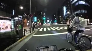 Cycling in Tokyo by Night: Sotokanda _ Chuo Dori