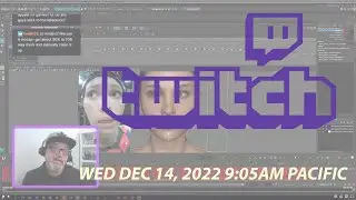 Twitch Test Stream from Dec 14 9:05a - Facial Animation Using FaceWare Retargeter (Eyeline)