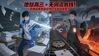地獄高三 + 無間流水線！恐怖副本竟靠讀書打工逃出生天？#小说 #小说推文 #小说漫画 #小说推荐 #推文
