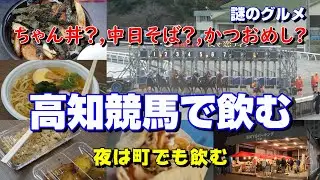 【高知競馬場】競馬場で謎グルメを食べ、高知の町で飲んで来た。
