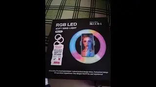 Распаковка обзор на кольцевую лампу  RGB 33 см zKissFashion MJ33/Soft Ring Light