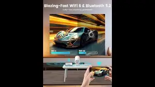VistaCast Mini Projector Review | 210&deg; Smart Projector with Huge Display & Wi-Fi/Bluetooth
