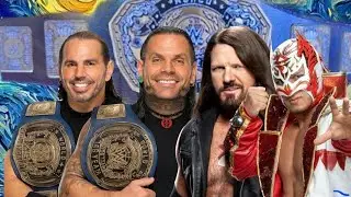 AJ styles and dragon Lee vs The Hardy boys FOR The Would tag team championsship of XCW clash of pari