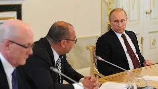 Meeting with heads of leading international news agencies