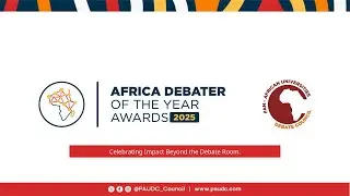 Pan-African Universities Debate Council Awards Ceremony