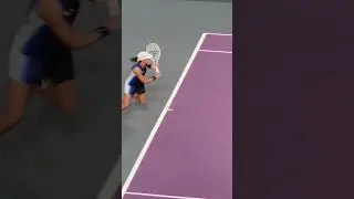 Tennis Star ⭐️ Iga Swiatek chases short ball Vs Coco Gauff Live Tennis #wta #poland #iga #igaswiatek