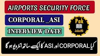 ASF 2025 jobs ASF INTERVIEW Corporal ASI Update Written test result