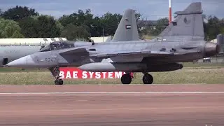 23/07/17 RIAT 2023 | Czech Republic Air Force JAS-39C Gripen Departure from RAF Fairford