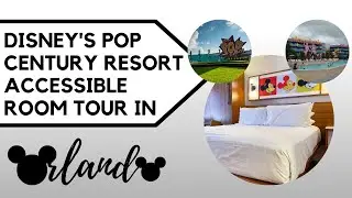 DISNEYS POP CENTURY RESORT ACCESSIBLE ROOM TOUR | ROOM 3251 IN THE 50s | MARCH 2022