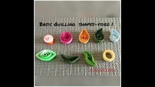 Quilling basic shapes-video 1#beginners#techniques#new learners