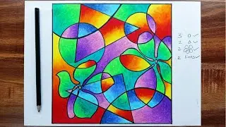 2D DESIGN DRAWING@VipulSwamiArts #2d #2ddesign #colourblending