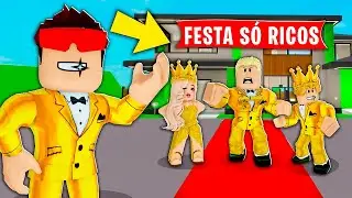EU INVADI UMA FESTA SÓ DE RICOS NO BROOKHAVEN