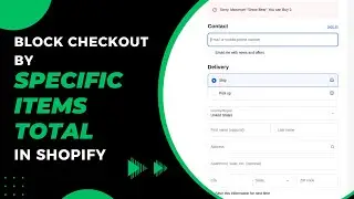 Block Checkout by Specific Item Total In Shopify | Cart Lock | KlinKode