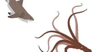 D2BA: megalodon vs mire squid
