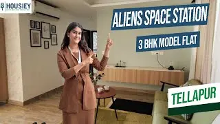 Aliens Space Station Tellapur | Luxurious 3BHK Model Flat Tour In Hyderabad | Location & Review 2026