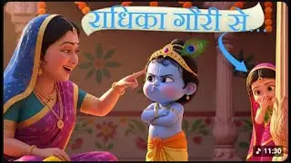 Radhika Gori Se 💛 | Cute Radha Krishna Song | Kids Bhajan | Joy Jungle Cartoonz