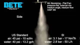 Air atomising nozzle (Flat fan, external mix) XAEF 350E